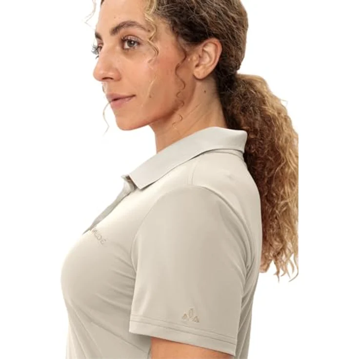 Vaude Essential Polo Shirt, Damen, Beige, Leichtes, atmungsaktives Material, geruchshemmend, Regular Fit – Bild 6