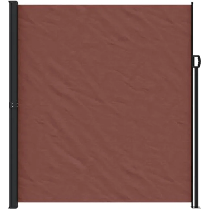 vidaXL Seitenmarkise Ausziehbar Braun 220x300 cm, Wasserfest, UV-beständig, Praktisches Design – Bild 3