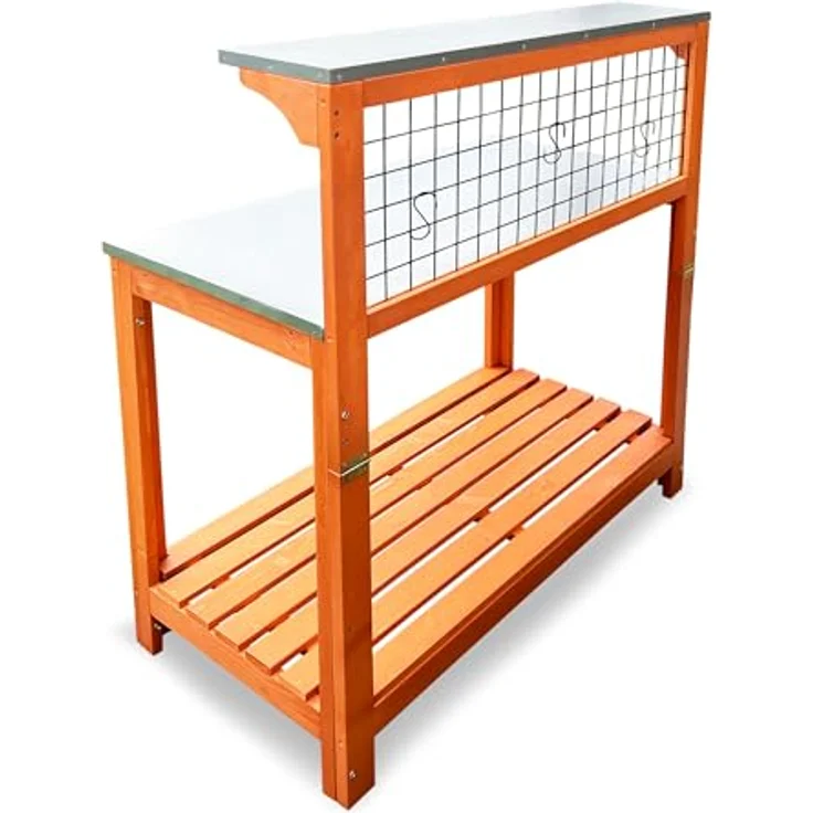 Pflanztisch mit verzinkter Arbeitsplatte, 101 x 55 x 117 cm - Habau – Bild 3