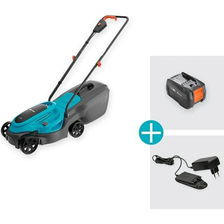 Gardena EasyMax 32/18V Akku-Rasenmäher, 18 V, 1 Akku 4 Ah, Schnittbreite 32 cm, ideal für Rasenflächen bis 200 m² – Bild 4