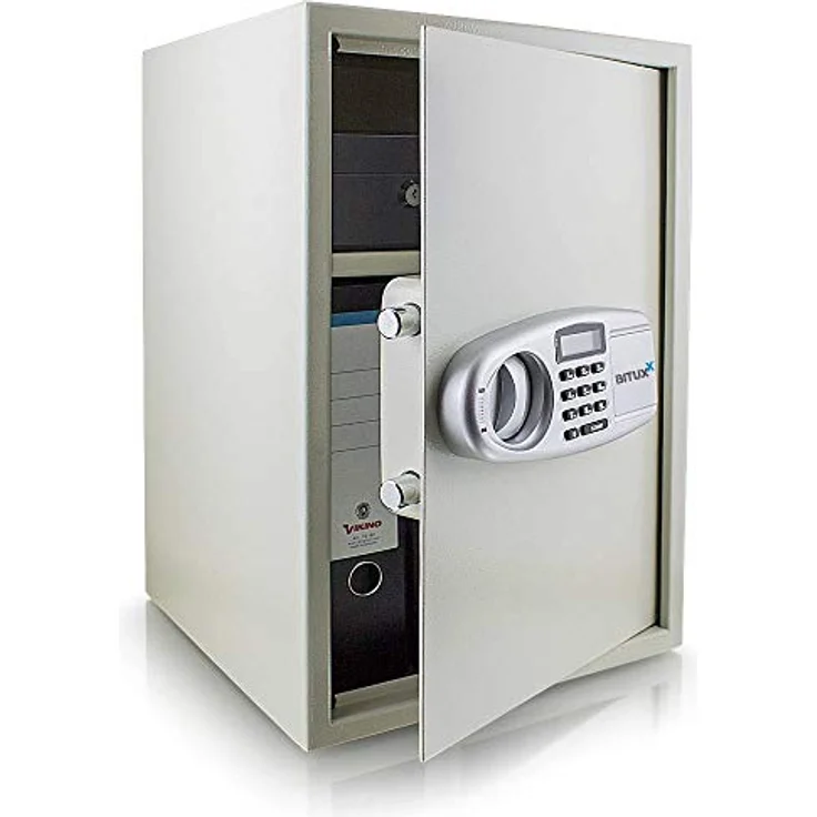 Safe Tresor Möbeltresor Wandtresor Aktentresor Geldschrank Maße(B-H-T): 350 mm x 520 mm x 360 mm - Türstärke: 4 mm lichtgrau – Bild 3
