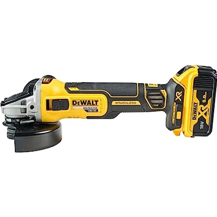 DeWalt 18V 125mm Akku-Winkelschleifer DCG405P3, 3x Akku 5,0 Ah 125 mm Akku – Bild 3