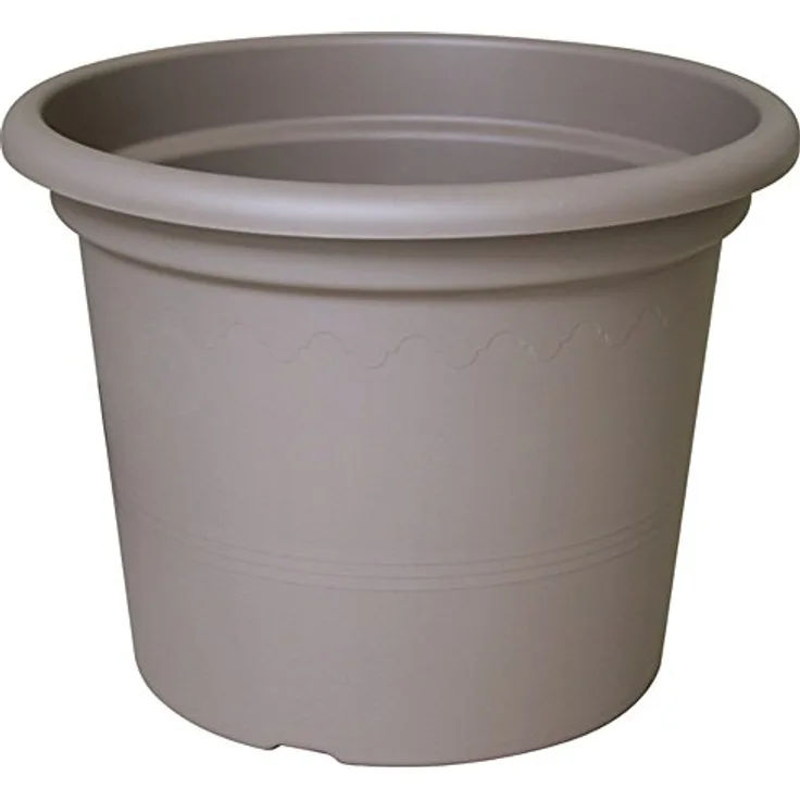 Euro3Plast 2058.G9 Pflanzkübel Geo 55 cm, taupe
