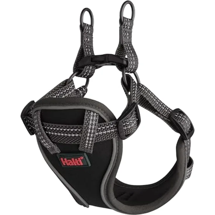 Company of Animals HALTI Anatomy Geschirr für Welpen, Größe XXS, Grau, mit 4 Einstellungspunkten und 360°-Reflektoren