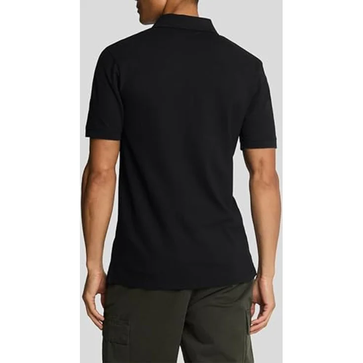 Lyle & Scott Poloshirt Basic Herren, Pique Baumwolle, kurzärmlig, Blau – Bild 2