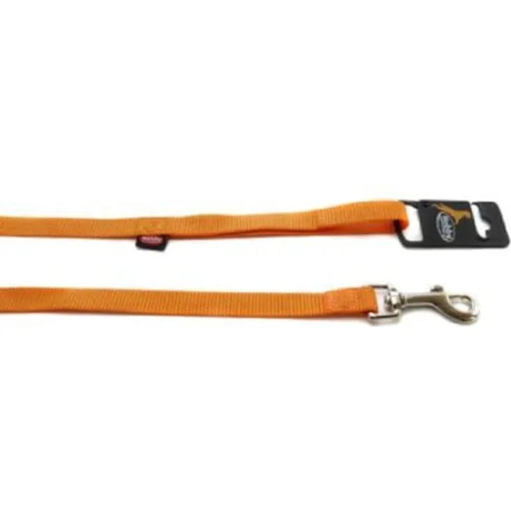 Nobby Leine Classic, orange, 120 cm lang, 10 mm breit, aus Nylon, für den täglichen Gebrauch