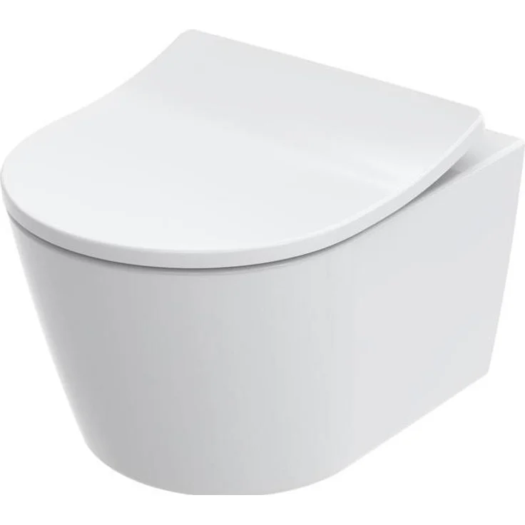TOTO RP Wand-WC Compact, tief randloses Wand-WC mit CeFiONtect-Oberfläche und Tornado Flush-Technologie, weiß