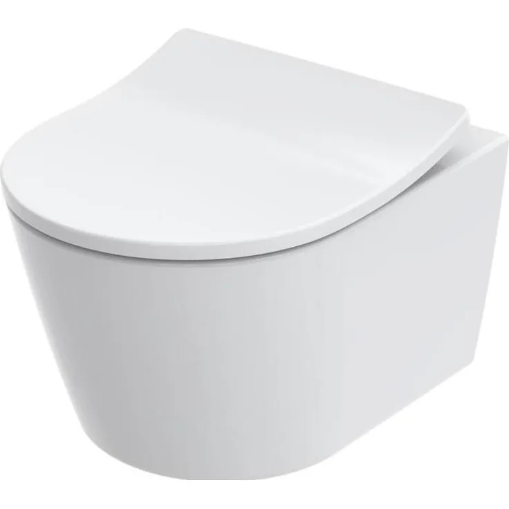 TOTO RP Wand-WC Compact, tief randloses Wand-WC mit CeFiONtect-Oberfläche und Tornado Flush-Technologie, weiß