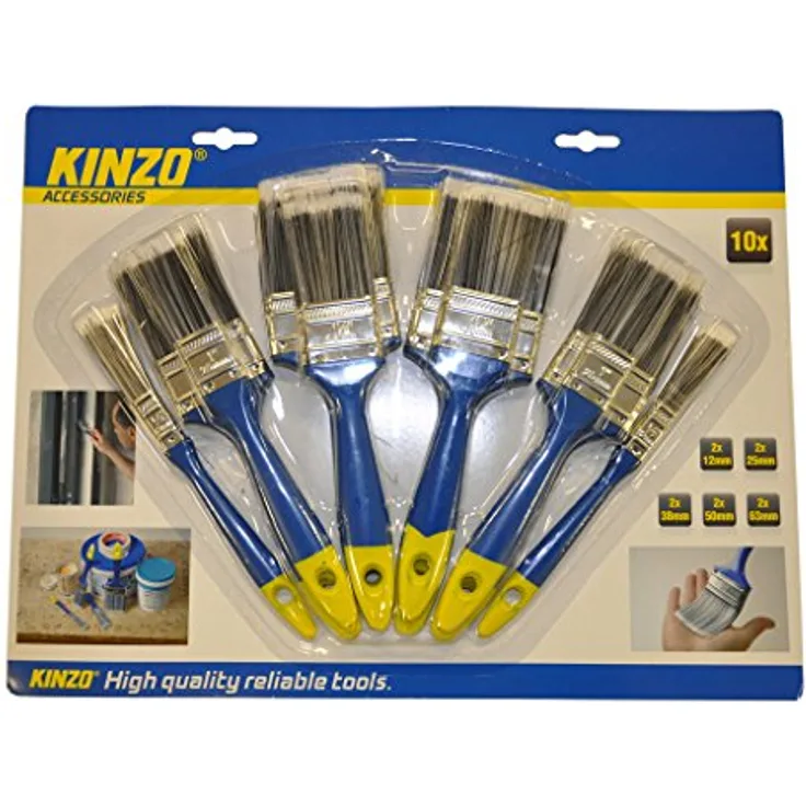 Kinzo 871125279438 Pinsel-Set – Blau/Silber