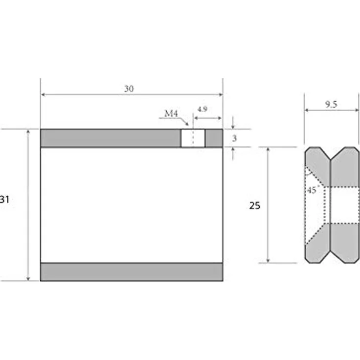 SO-TECH® Schrankstangenträger, 1 Paar Edelstahl Rund (25 mm), Stil Tube, 2 Stück Schrankstangenlager – Bild 2