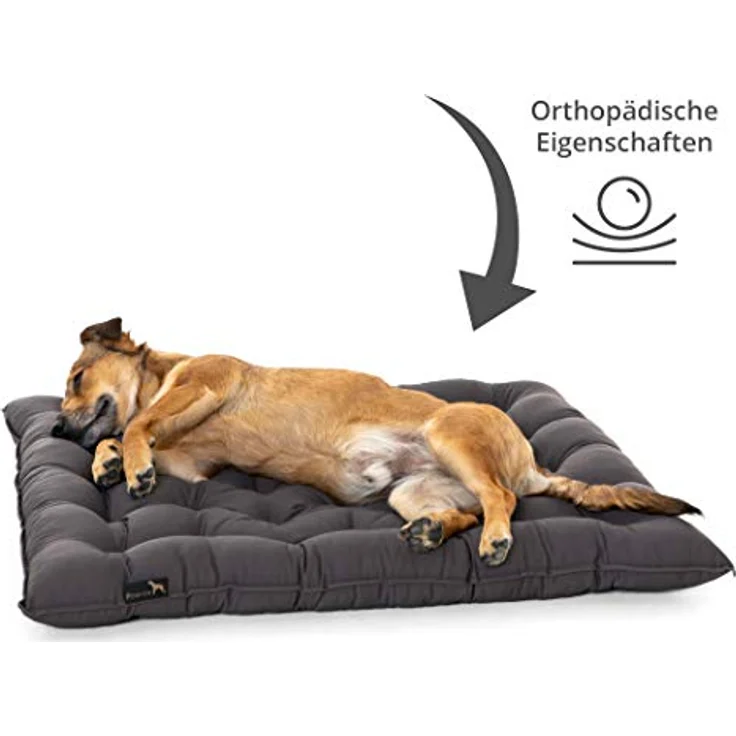 Pointer | Hundekissen Urban - orthopädisch, waschbar, robust, bequem (XXXL - 90x80 cm, Grau) – Bild 3