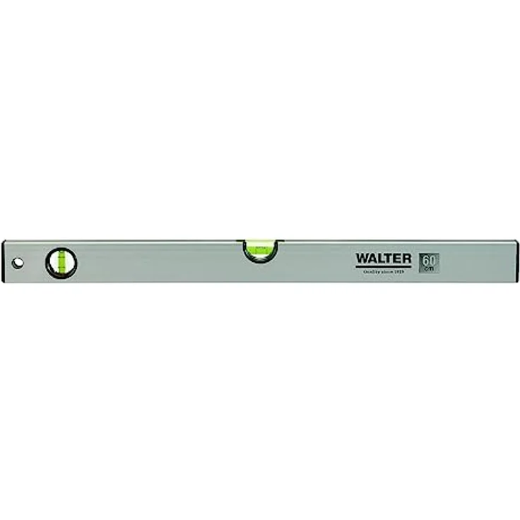WALTER Wasserwaagen-Set 4-tlg. | Präzise Messungen, angenehme Handhabung | Aluminiumgehäuse, 40cm, 60cm, 100cm & Mini-Wasserwaage – Bild 3