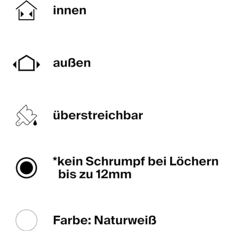 fischer GOW Reparaturspachtel, 70ml Spachtelmasse, weiß – Bild 4