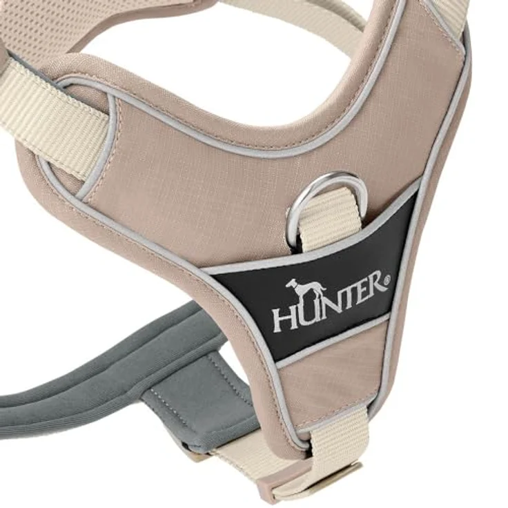 HUNTER Geschirr Divo Up Taupe S-M, Hundegeschirr mit 5-facher Verstellmöglichkeit und reflektierendem Material – Bild 4