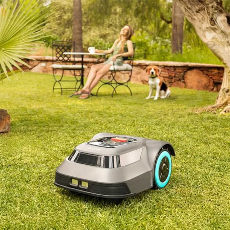Cecotec Conga GrassHopper Map Connected, Mähroboter für Flächen bis 500 m², Digital Brushless Motor, 45% Steigung, APP Control, Regensensor, graufarben – Bild 3