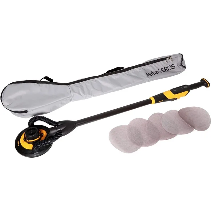 Mirka LEROS 950 CV Wand- und Deckenschleifer 350W 5,0mm Hub 225mm (MIW9502022BA) in Tragetasche + Netzschleifmittel