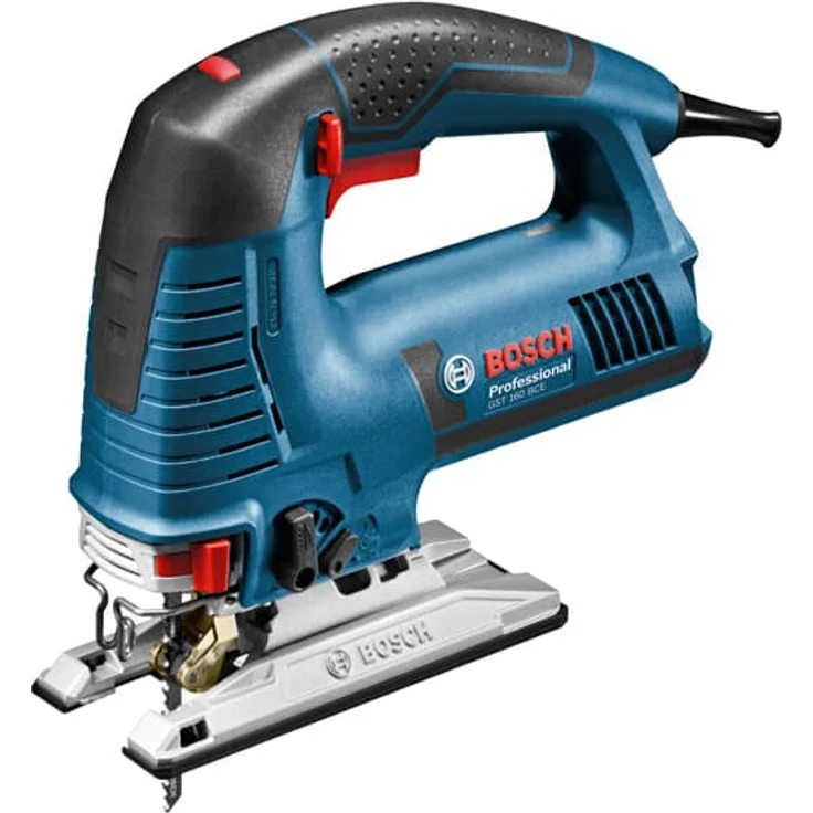 Bosch Professional Stichsäge GST 160 B (800 Watt, 160 mm Schnitttiefe in Holz, inkl. Absaug-Set, 1 Spanreißschutz, 3 Sägeblätter, in L-BOXX) – Bild 1