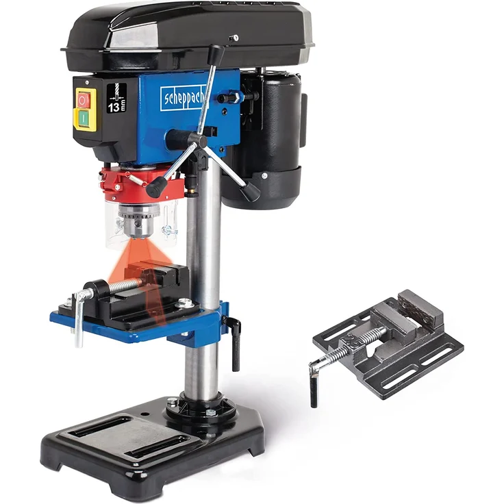 Scheppach DP16VLS Tischbohrmaschine 500W 600-2600 min-1, 250mm max. Abstand, Laser – Bild 6