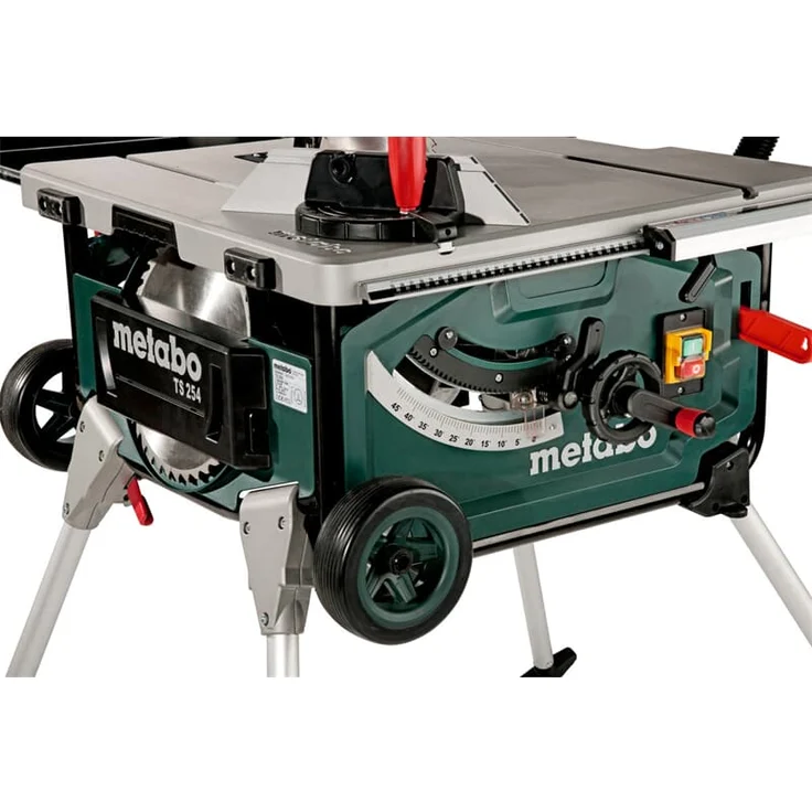 Metabo Tischkreissäge TS 254, 2000W 254mm mit Untergestell und Trolleyfunktion – Bild 4