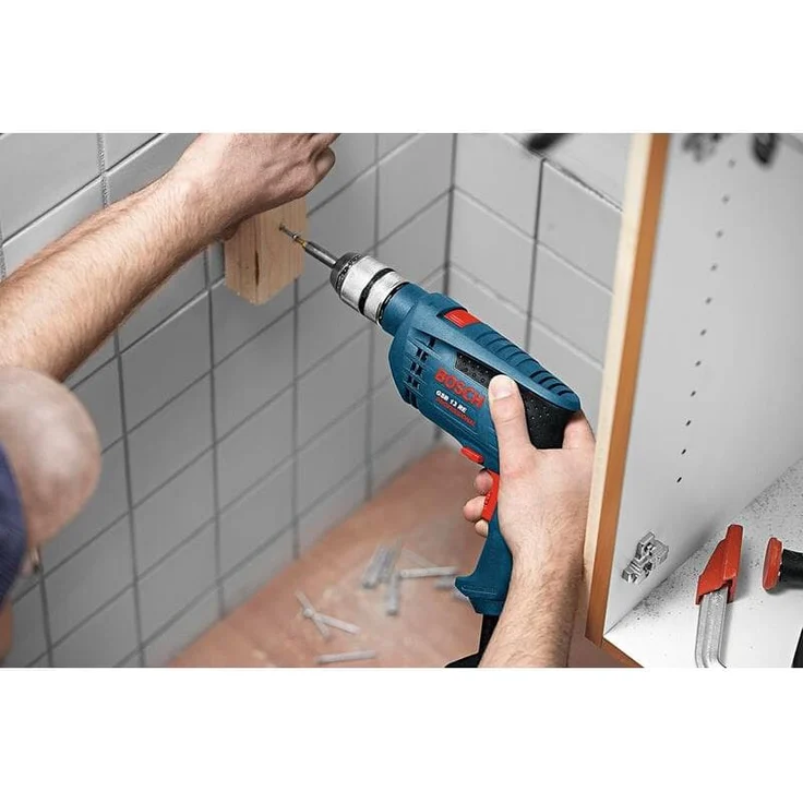 Bosch Professional GSB 13 RE Schlagbohrmaschine 1-Gang 2800 U/min 25000 Schläge/min 13mm 600 Watt Schnellspannbohrfutter (0 601 217 100) – Bild 3