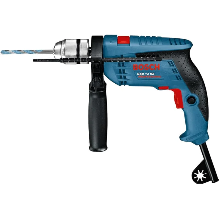 Bosch Professional GSB 13 RE Schlagbohrmaschine 1-Gang 2800 U/min 25000 Schläge/min 13mm 600 Watt Schnellspannbohrfutter (0 601 217 100) – Bild 2