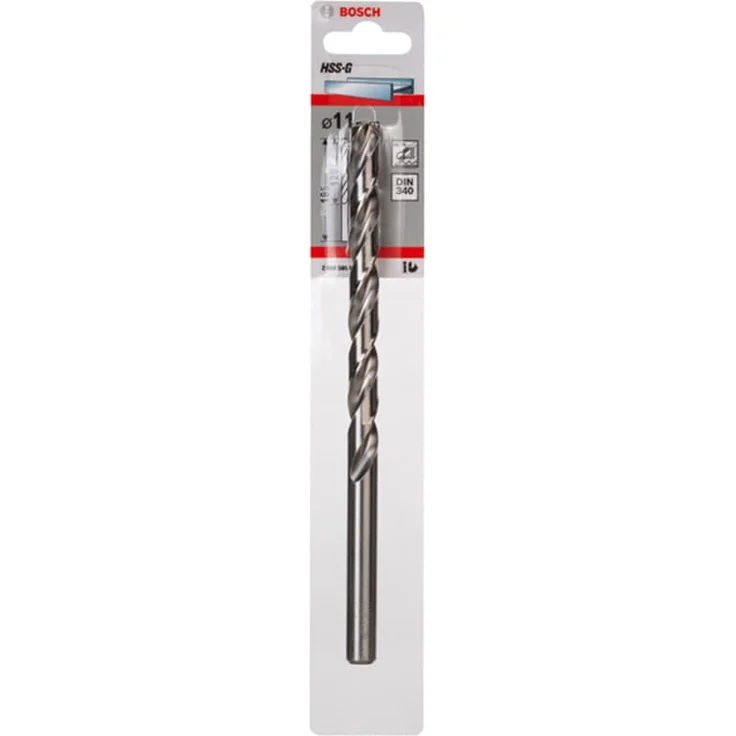 Bosch Professional Metallbohrer HSS-G geschliffen mit langer Arbeitslänge (Ø 11 mm) - Preisvergleich – Bild 1