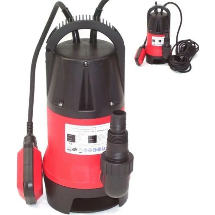 Apex Schmutzwassertauchpumpe Tauchpumpe 900W Schmutzwasserpumpe 44325 Wasser Pumpe mit Schwimmerschalter, 10m Zuleitung, 35 mm Partikelgröße, IPX8, 14000 l/h