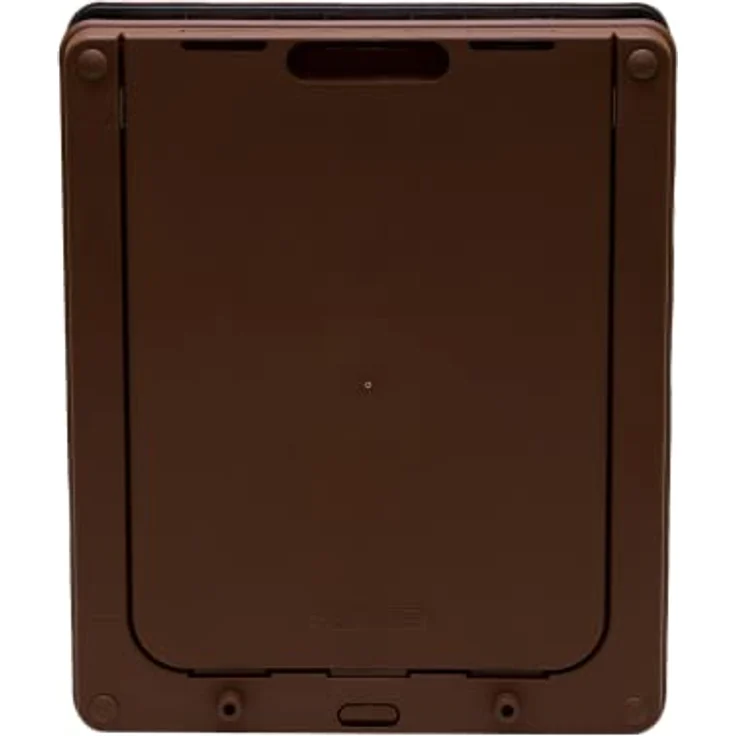 Kerbl Dog Mate® 2-Wege Hundetüre, braun, mit Magnetverschluss, 290 x 350 mm, für Hunde bis 460 mm Schulterhöhe, wetterfest und sicherheitsscheibenverstärkt – Bild 4