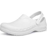 Shoes for Crews Arbeitsschuhe ZINC – Bequeme, Wasserabweisende & Rutschhemmende Clogs für Schichtarbeit, Medizin- und Küchenpersonal, OB E SR – für Damen und Herren, Schwarz