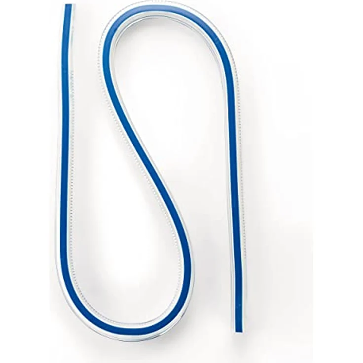Prym Kurvenlineal flexibel 50cm/20inch, Messwerkzeug mit Metallkern, cm- und inch-Skala – Bild 2