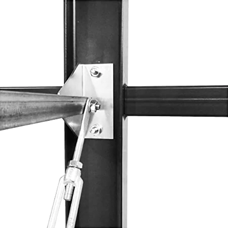 STIER Kragarmregal 6500x2000x500mm, einseitig mit 5 Feldern und 5 Ebenen, Tragkraft 200kg pro Kragarm, stabile Bodenverankerung – Bild 5