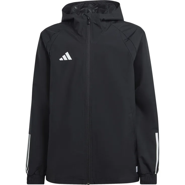 adidas Performance Regenjacke Tiro 23 Competition Allwetterjacke Kids, grau, leicht, elastisch, wasserfest