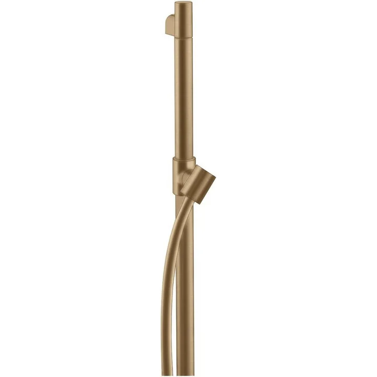 hansgrohe Duschstange Axor Starck, Brausestange mit Brauseschlauch 1600 mm, rund, Höhe 985 mm, Bohrabstand 915 mm, Brushed Bronze