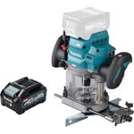 Makita Oberfräse RP 001 GM1 40 V max. 12 mm Brushless + 1x Akku 4,0 Ah - ohne Ladegerät
