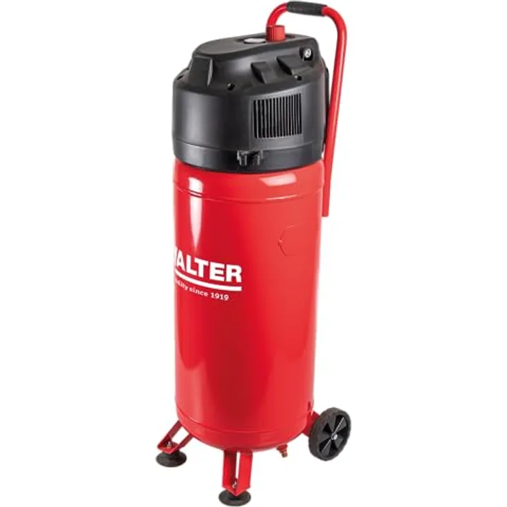 Walter Werkstatt-Kompressor 50 L, 240 l/min Ansaugleistung, 10 bar, inkl. Zubehör, kompakt und langlebig
