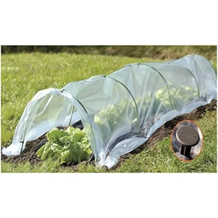 Greenmill Gewächshaus GR5001, 4 m x 1,5 m, Folientunnel zur Ernte-Schutz vor Frost und Schädlingen – Bild 2