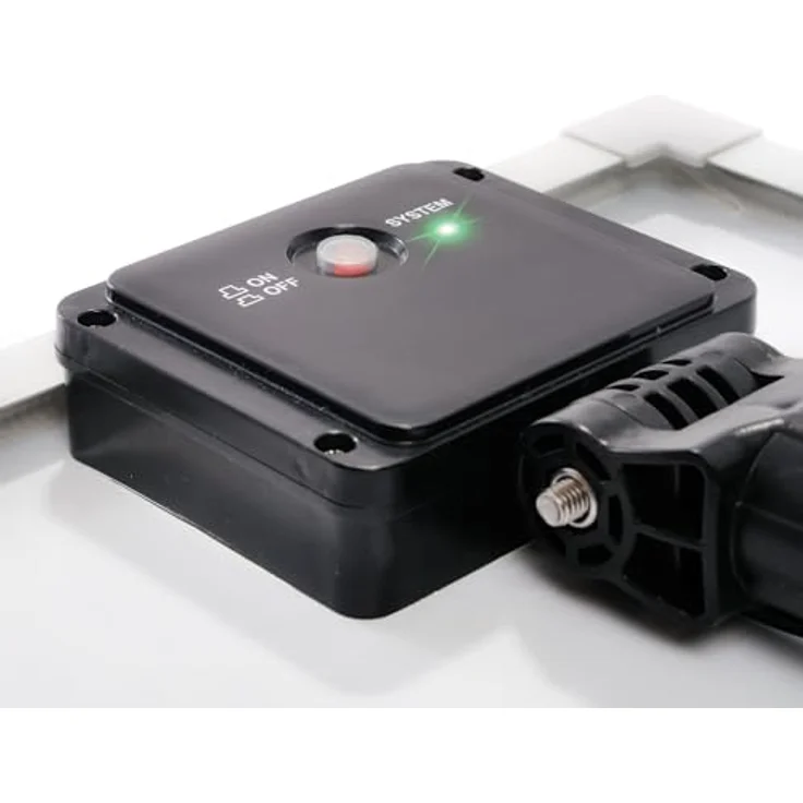 esotec Solar Pumpensystem 140l/h, LED Lichtring, LiFe-Akku, inkl. Solarmodul und Pumpe, für Gartenbrunnen und Wasserspiele, IP68, 101921 – Bild 2