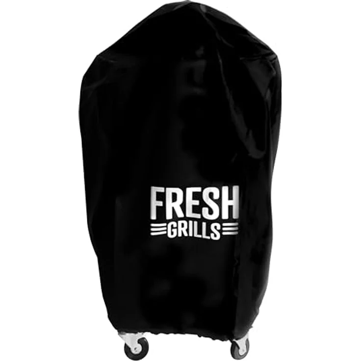 Monster Shop Kamado Grill - 46cm, eiförmiger Holzkohlegrill mit Edelstahl-Grillrost und integrierten Thermometer – Bild 8