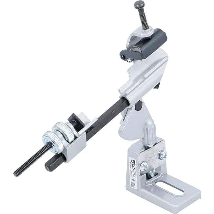BGS TECHNIC Anschleifvorrichtung für Spiralbohrer ø 3 - 19 mm, präzises Schärfen mit verstellbarem Winkel und stabiler Werkbankbefestigung – Bild 4