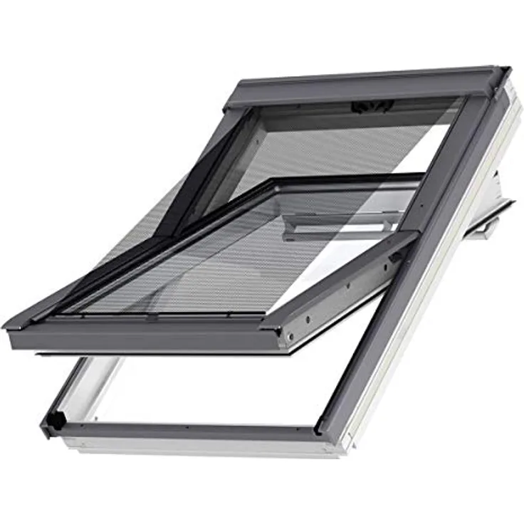 VELUX MHL PK00 5060, Manuelle Hitzeschutz-Markise für Dachfenster, Lichtfilterung, Schwarz