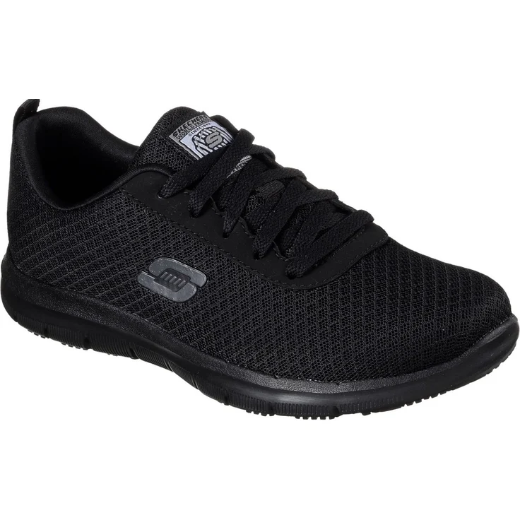 Skechers Ghenter-Bronaugh Schnürschuh Berufsschuh für Gastronomie mit Memory Foam Innensohle, Schwarz – Bild 1