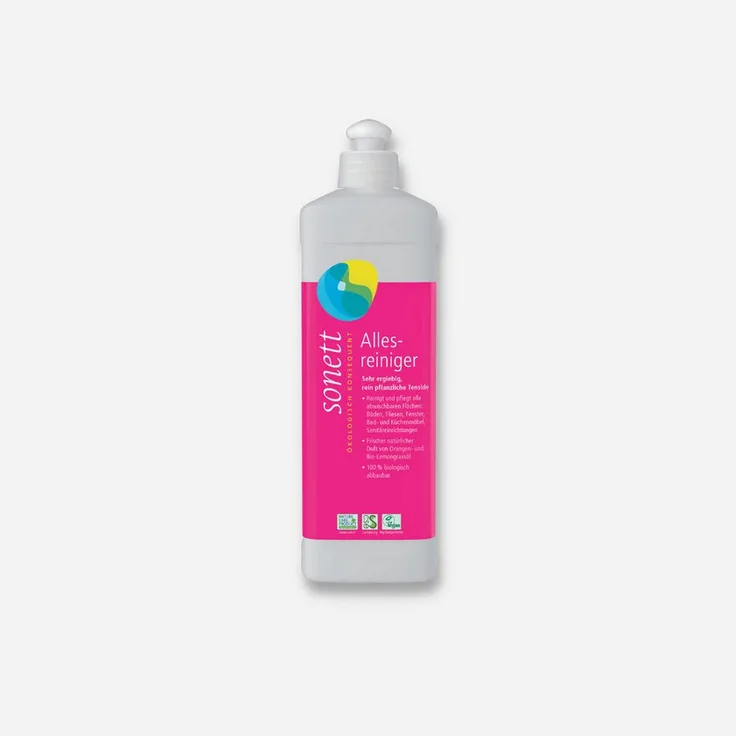 Sonett Allesreiniger 500 ml Universalreiniger mit Bio-Orangen- und Lemongrassöl Duft