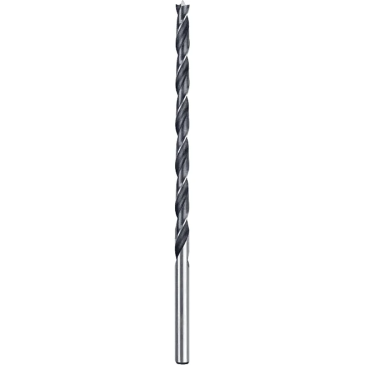 KWB Holz-Spiralbohrer 10 mm, extra lang 250 mm, CV-Stahl mit Zentrierspitze und Vorschneidern, schwarz – Bild 1