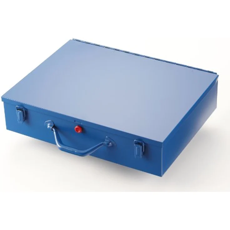 Allit 454124 Kleinteilekoffer aus Metall, 59 Einsätze, 44cm x 37cm x 11cm, Blau – Bild 2