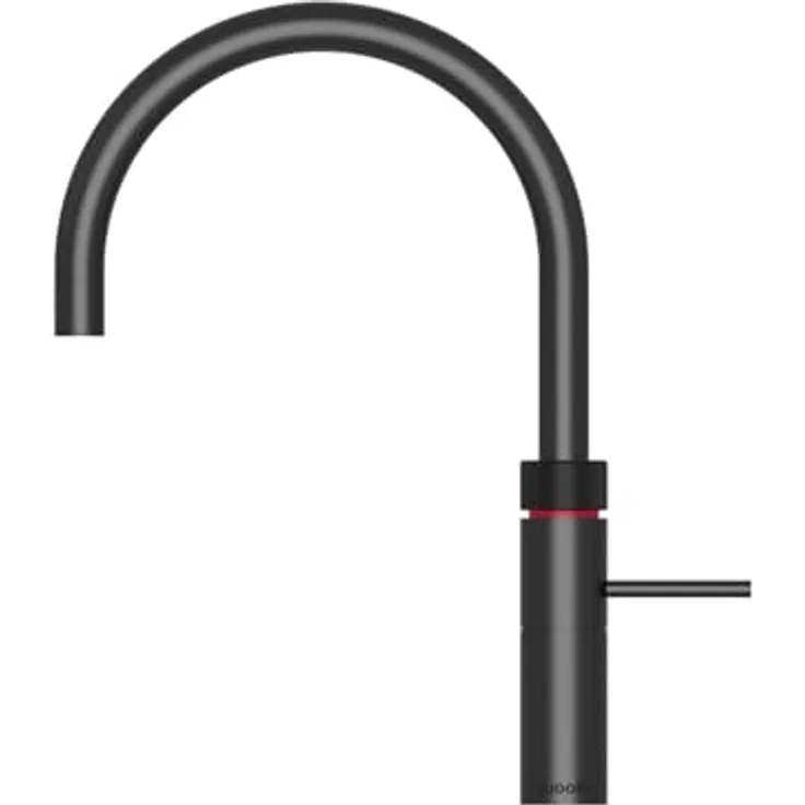 QUOOKER Fusion Round Küchenarmatur mit PRO3 Reservoir, schwarz, sofort 3 Liter kochendes Wasser, inkl. 7 Jahre Garantie