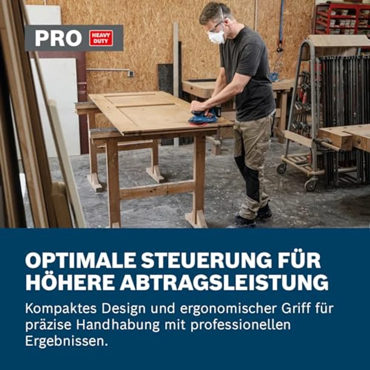 Bosch Professional GEX 12V-150-3, Akku-Exzenterschleifer mit bürstenlosem Motor, ergonomischer Bauweise und effizienter Staubabsaugung – Bild 3