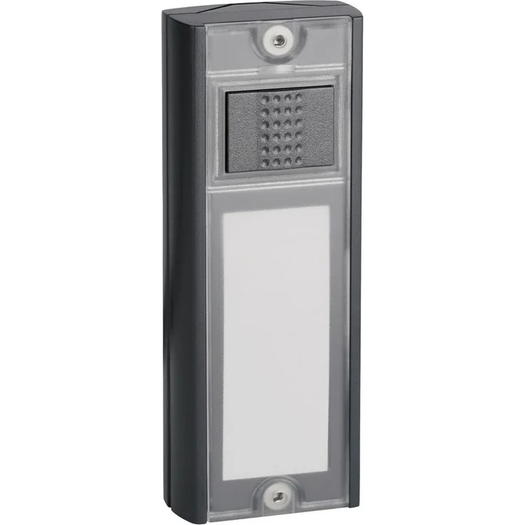GROTHE Funkklingel Sender SE 03a, kompatibel mit Mistral/Echo/Calima, Reichweite 500 m, IP54, beschriftbares Namensschild, LED-Sendekontrolle – Bild 1
