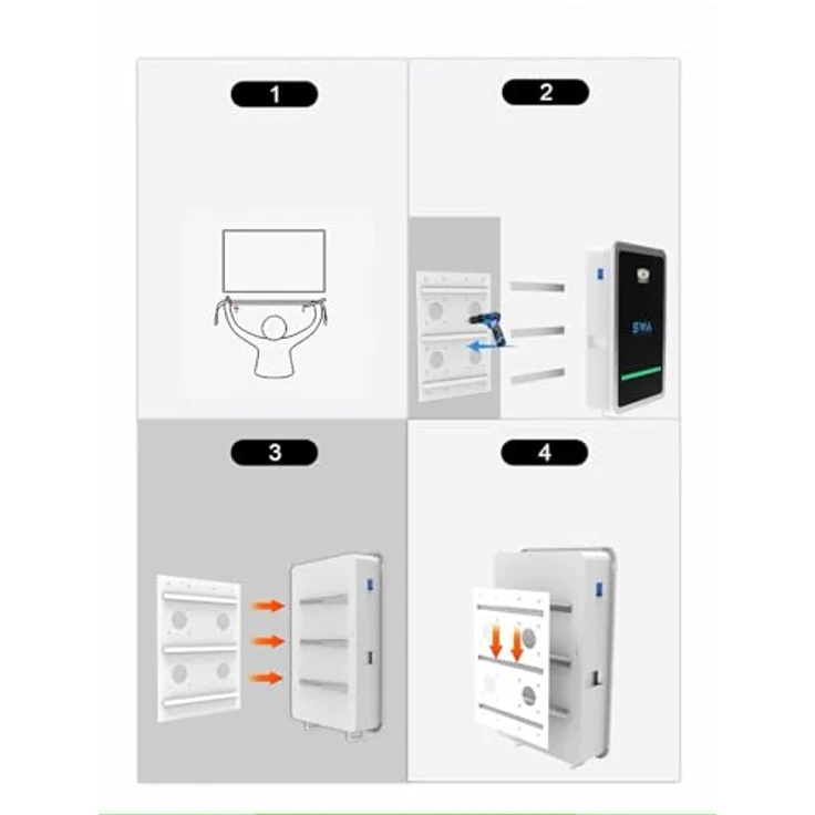 TZIPower 280AH 14,34 kWh LiFePo4 PV Solar Speicher mit 48V/51,2V, LCD Touchscreen, hoher Leistung und langer Lebensdauer – Bild 7