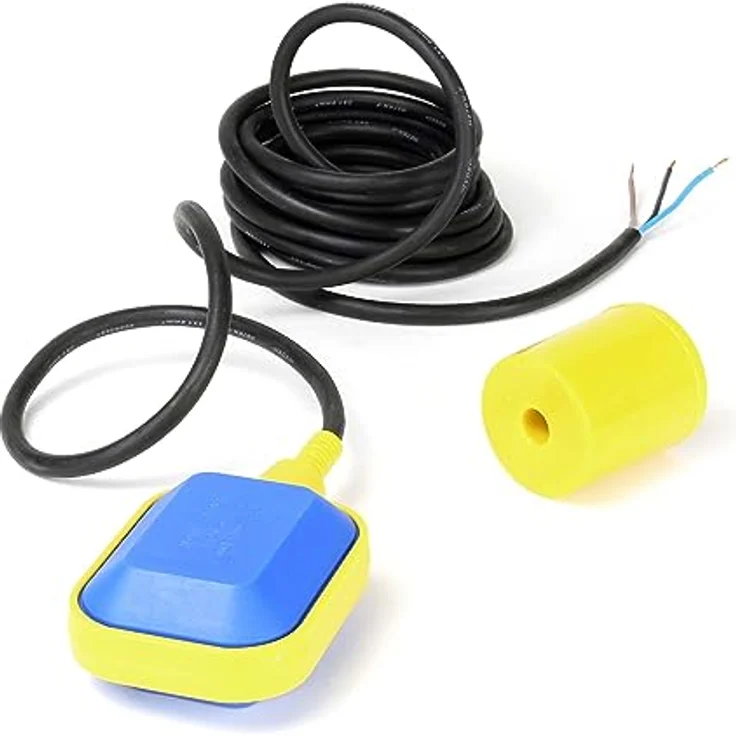 WilTec 5m 250V 16A Schwimmerschalter Pumpe Tauchpumpen Pegelschalter Wechsler – Bild 2
