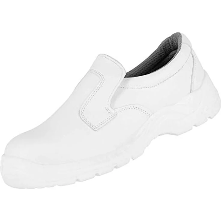 Nitras NITRAS CLEAN STEP SL, S2 Sicherheitsslipper, weiß, EN ISO 20345, Kunstleder, rutschfest, kälteisolierend, orthopädische Einlagen geeignet, 1 Paar – Bild 1